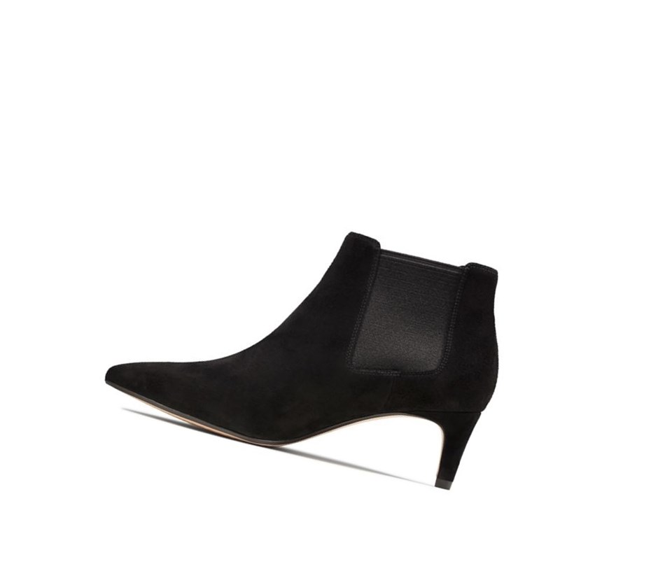 Bottes à Talons Clarks Laina 55 Daim Femme Noir | ZGLK69451