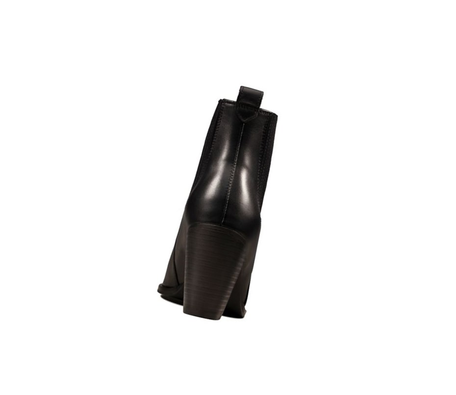 Bottes à Talons Clarks West Lo Cuir Femme Noir | WHJL94253