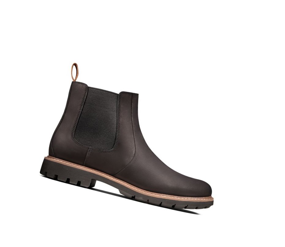 Bottines Chelsea Clarks Batcombe Up Nubuck Daim Homme Noir | LFPW10869