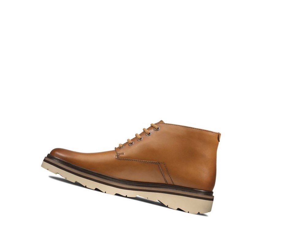 Bottines Clarks Frelan Mid Cuir Homme Marron | MTXC26389