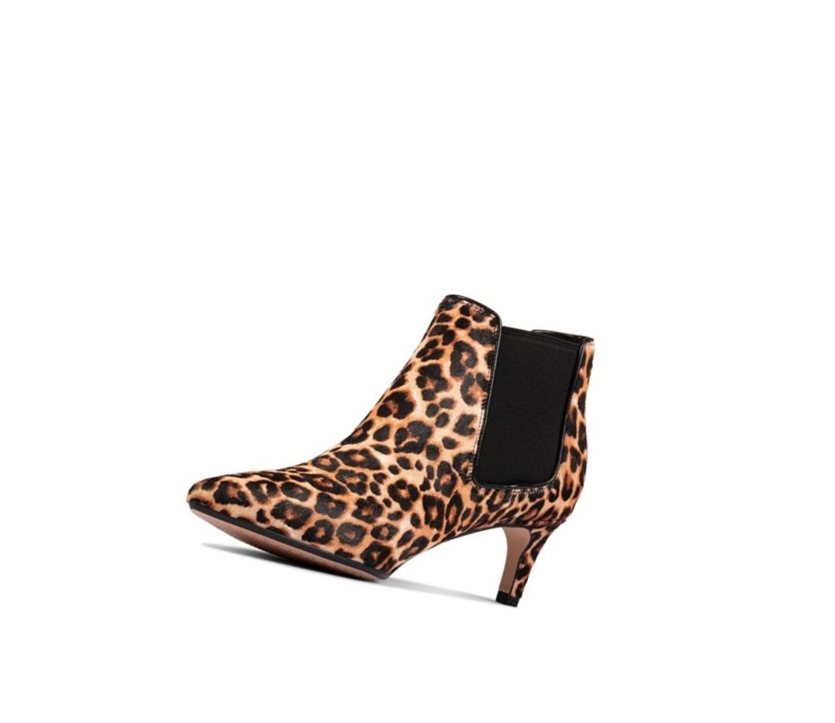 Bottines Clarks Laina 55 Print Daim Femme Leopard | TKGR50243