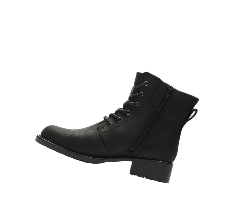 Bottines Clarks Orinoco Spice Cuir Femme Noir | NVML01296