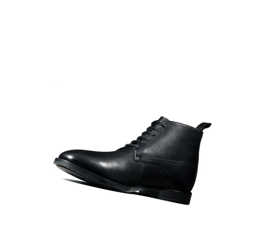 Bottines Clarks Ronnie Up Gore-tex Cuir Homme Noir | TXLO09574