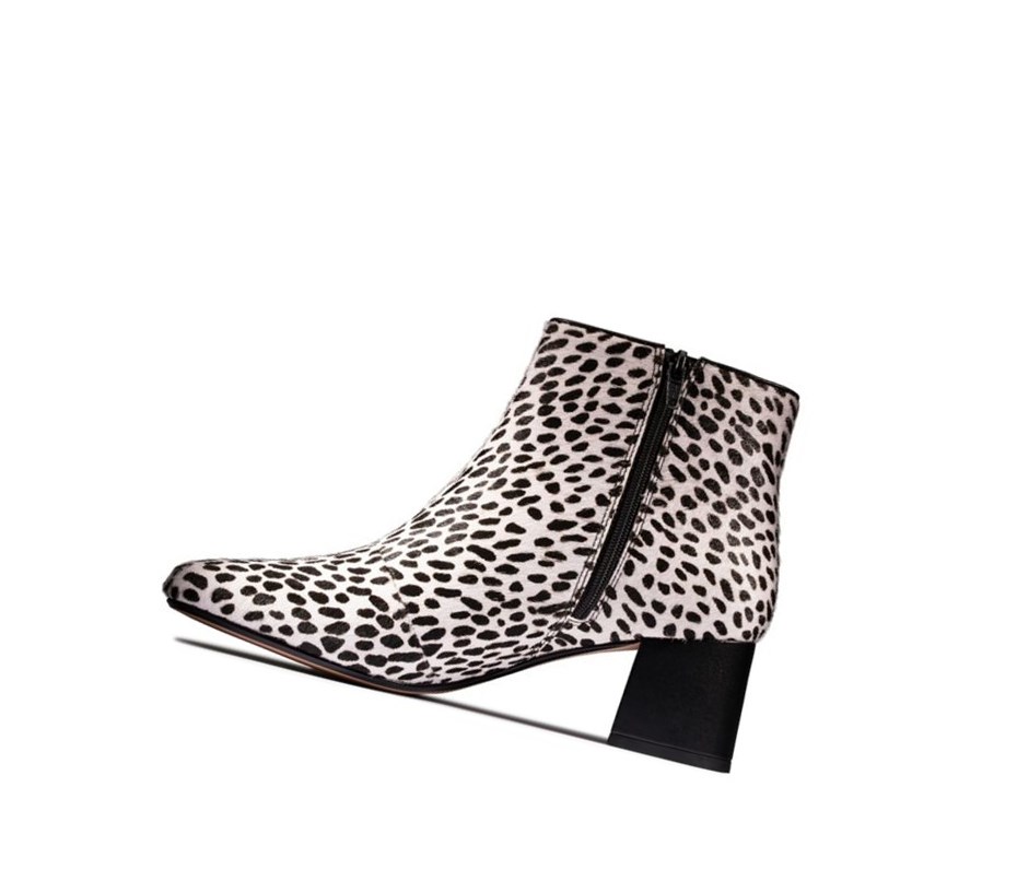 Bottines Clarks Sheer Flora 2 Print Cuir Femme Leopard | MZKP52867