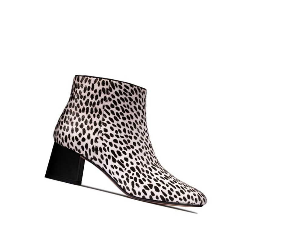 Bottines Clarks Sheer Flora 2 Print Cuir Femme Leopard | MZKP52867