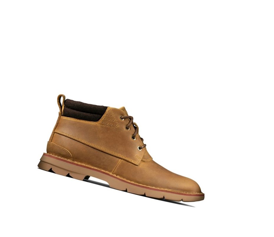 Bottines Clarks Varick Heal Cuir Homme Marron | JRXP27903