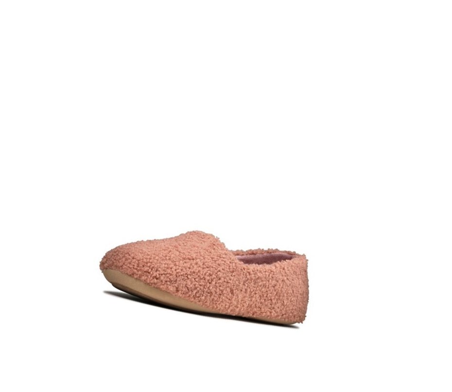 Chaussons Clarks Cozily Snug Femme Rose Foncé | HJQZ82937