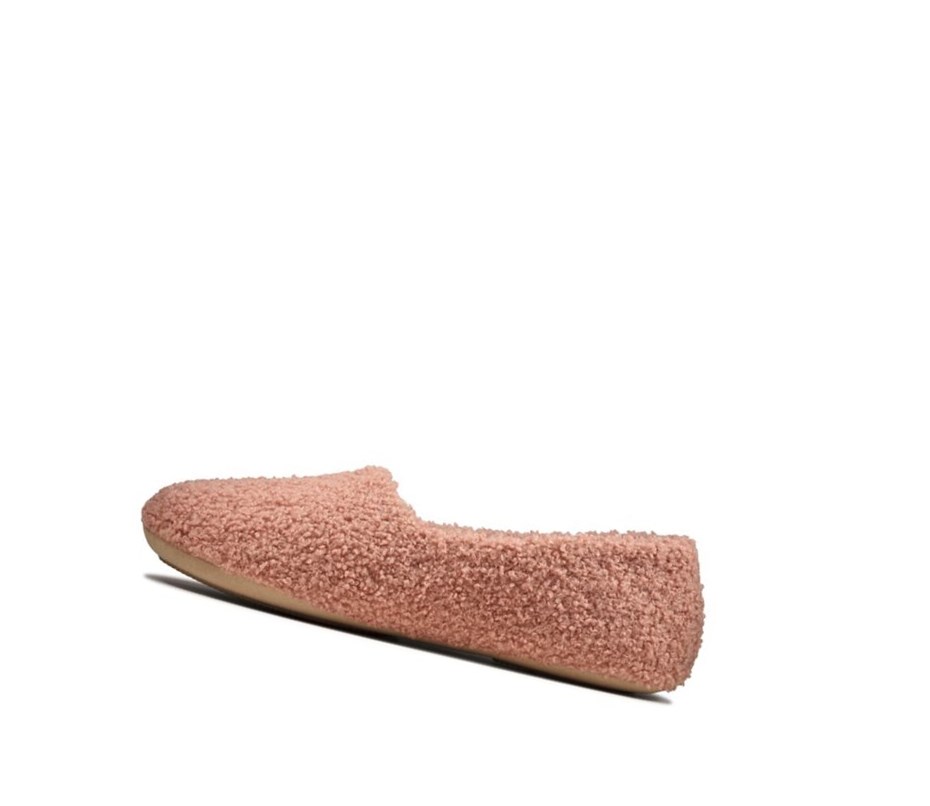 Chaussons Clarks Cozily Snug Femme Rose Foncé | HJQZ82937