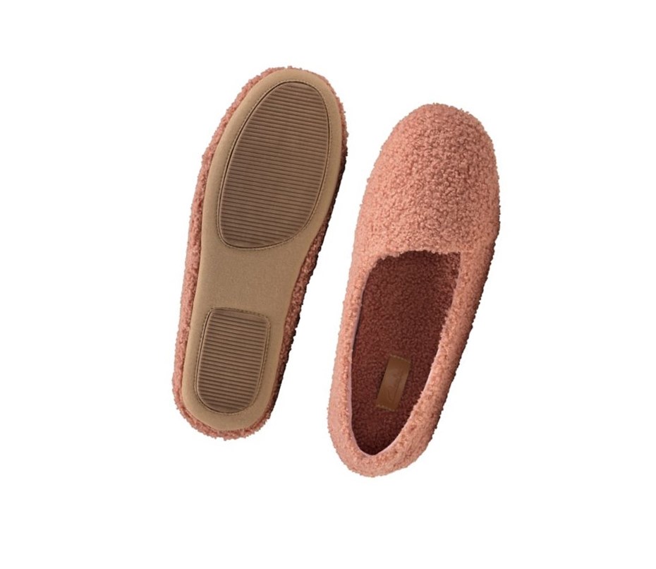 Chaussons Clarks Cozily Snug Femme Rose Foncé | HJQZ82937