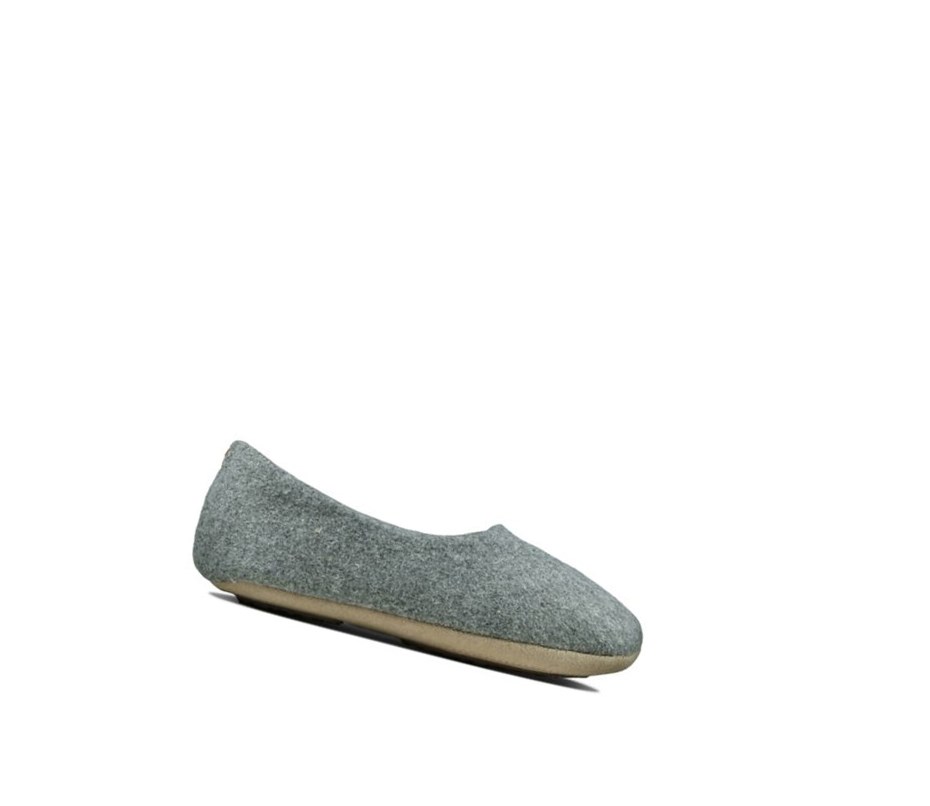 Chaussons Clarks Cozily Soft Fille Grise Clair | TCYZ64037