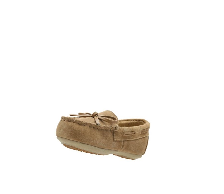 Chaussons Clarks Crackling Flo Daim Fille Marron | AUPM26381