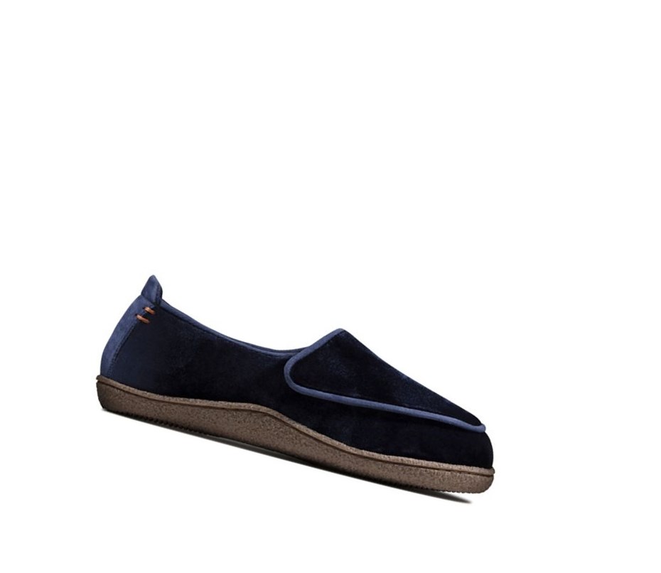 Chaussons Clarks Home Charm Femme Bleu Marine | HAFT25106