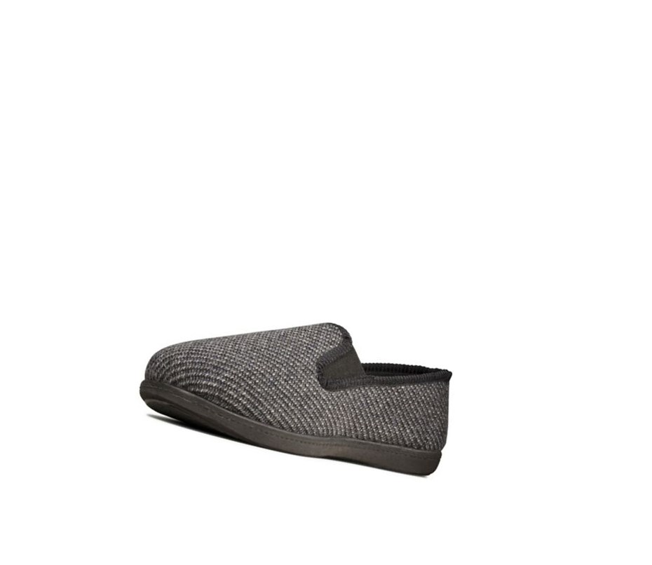 Chaussons Clarks King Twin Textile Homme Grise | UBMY52064