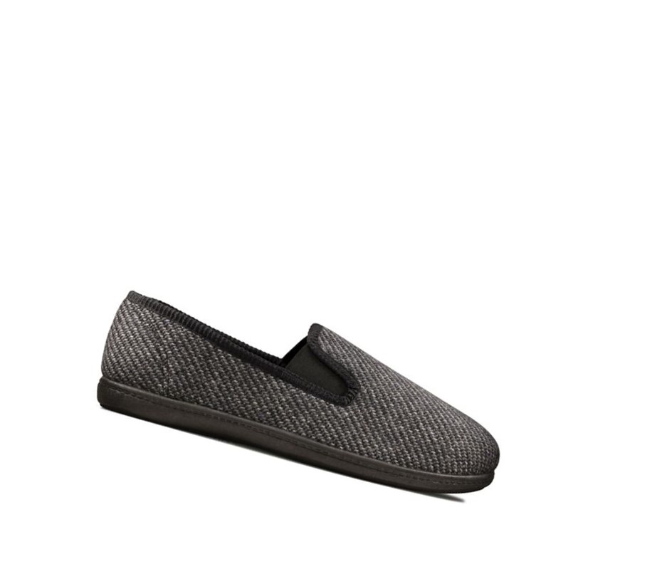 Chaussons Clarks King Twin Textile Homme Grise | UBMY52064