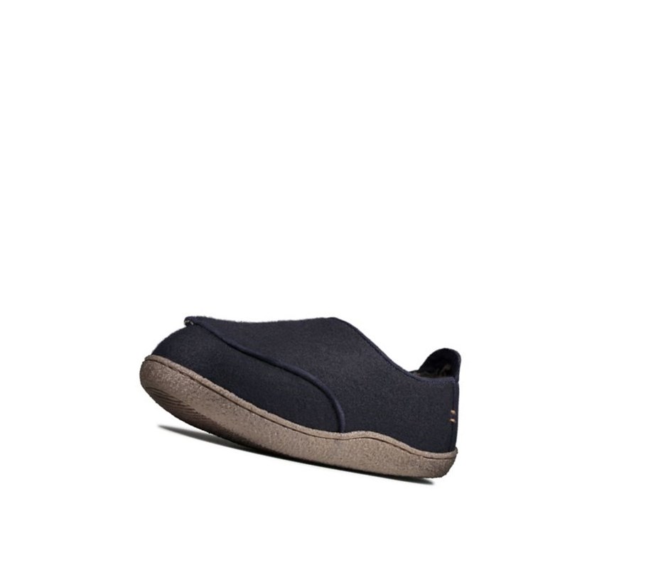 Chaussons Clarks Relaxed Charm Homme Bleu Marine | GQVR39810