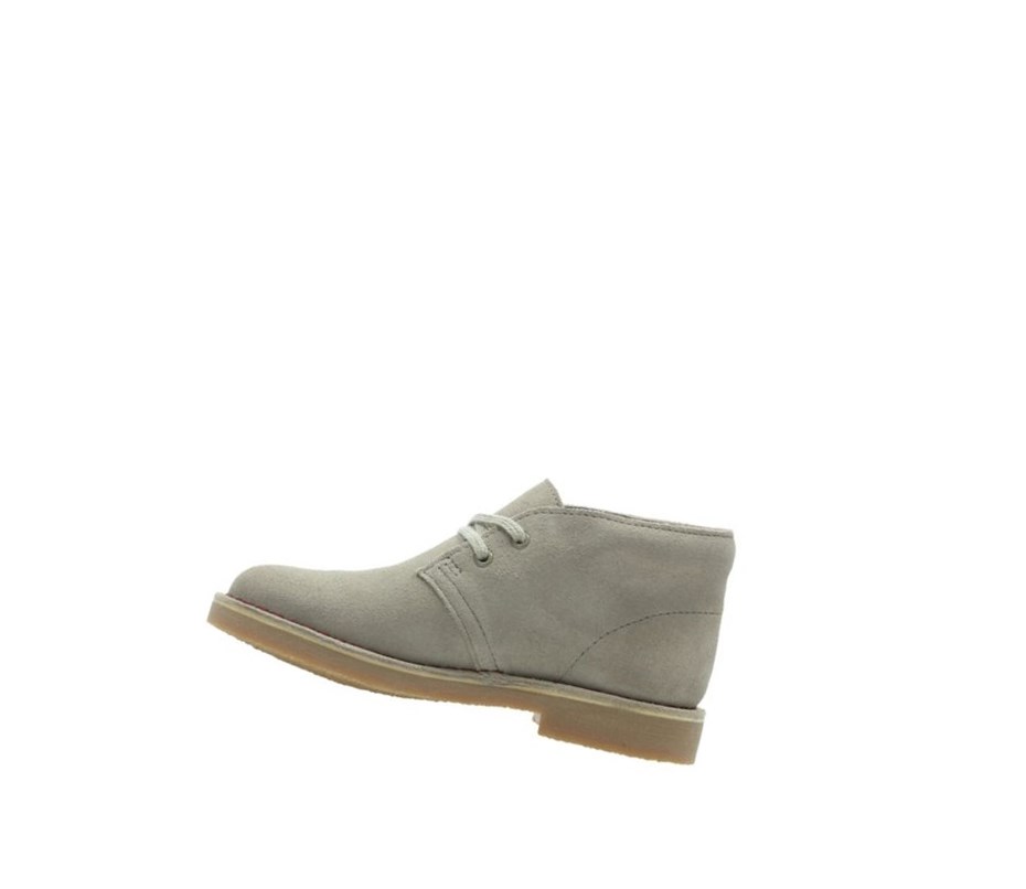 Chaussures Bateau Clarks Iconic Embossed Daim Garcon Beige | HIXK40685