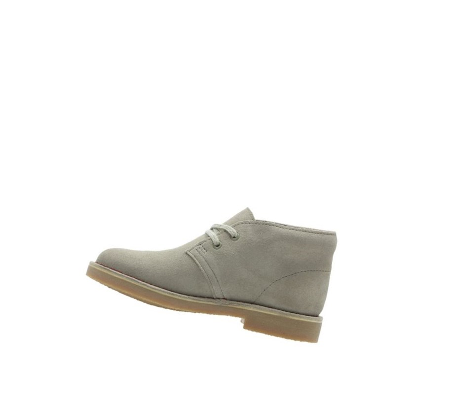 Chaussures Bateau Clarks Iconic Embossed Daim Garcon Beige | NFLH79485