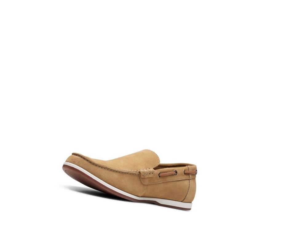 Chaussures Bateau Clarks Morven Sun Daim Homme Marron | PESW43518