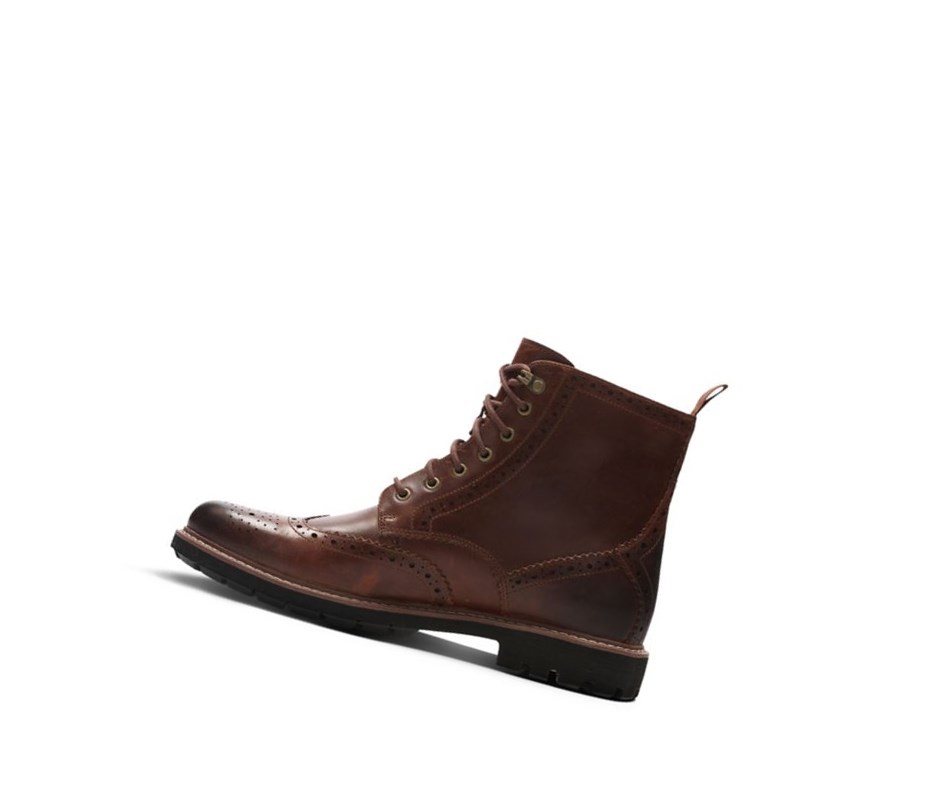 Chaussures Brogue Clarks Batcombe Lord Cuir Homme Marron Foncé | QBJR51847