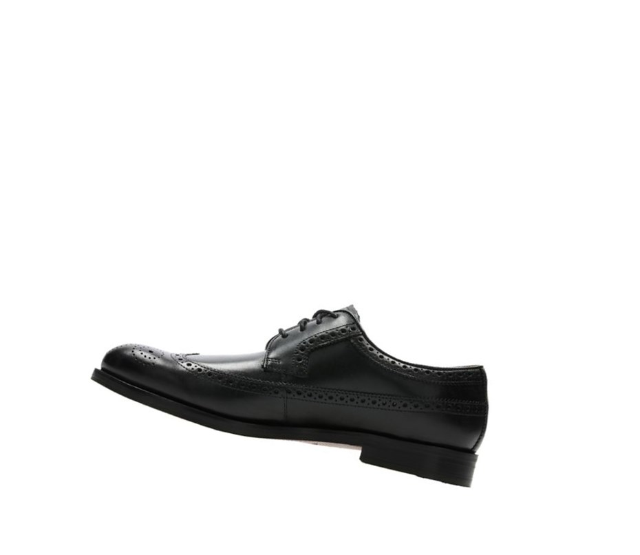 Chaussures Brogue Clarks Coling Limit Cuir Homme Noir | VBDP01736