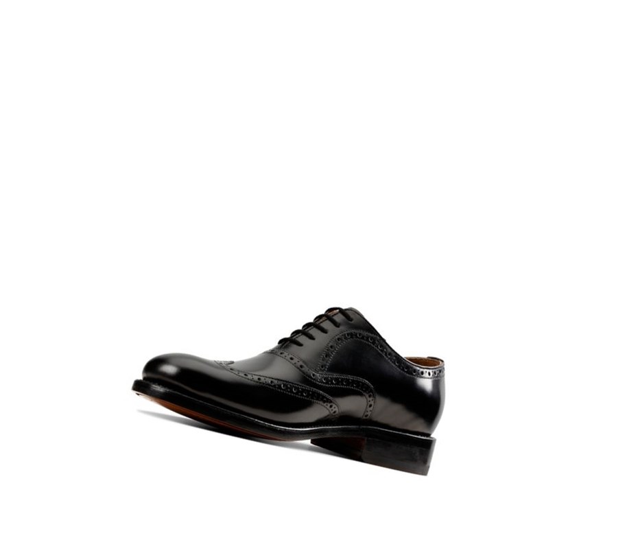 Chaussures Brogue Clarks Craft 368 Wing Cuir Homme Noir | GRKU20439