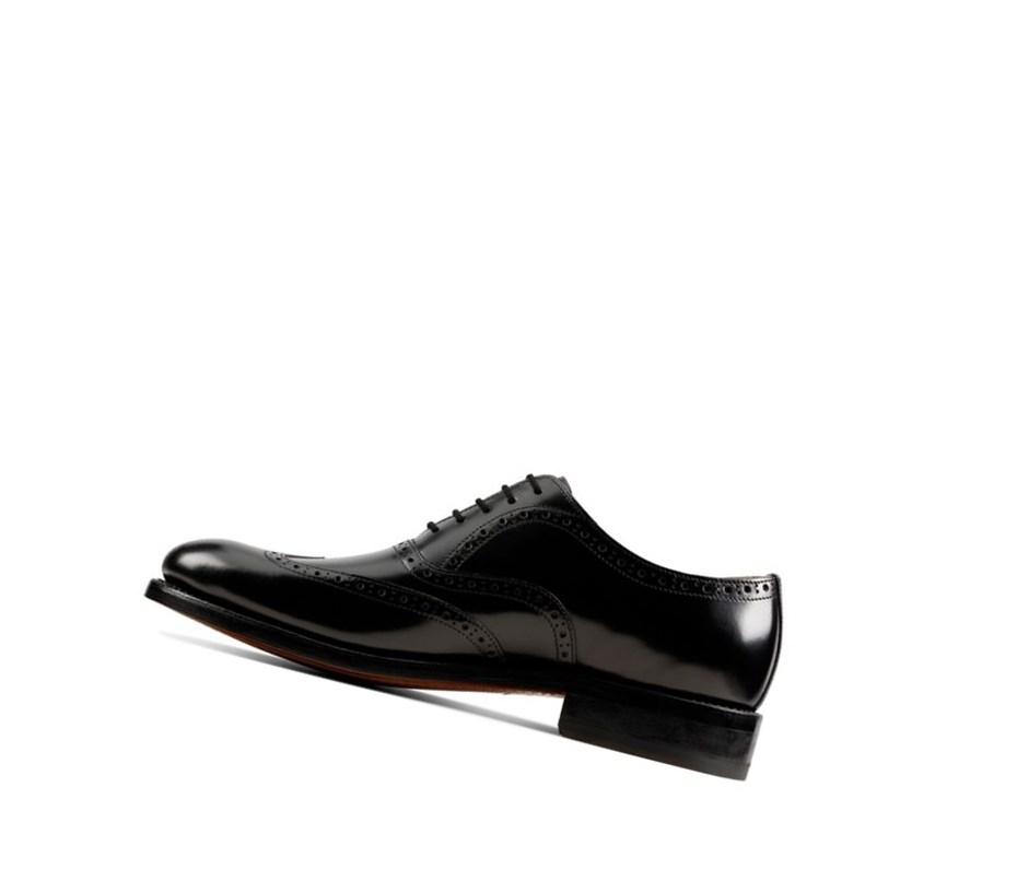 Chaussures Brogue Clarks Craft 368 Wing Cuir Homme Noir | GRKU20439