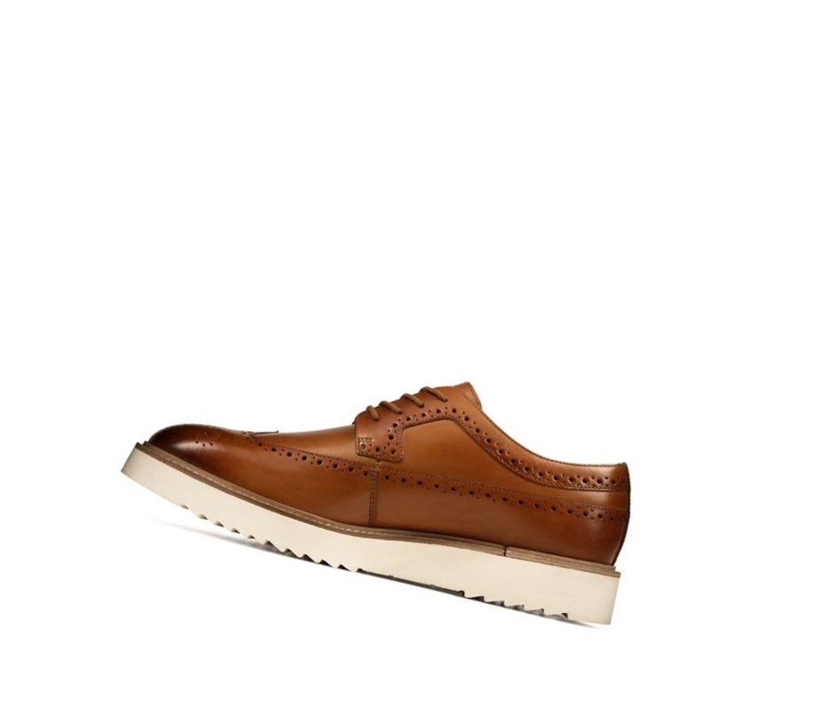 Chaussures Brogue Clarks Ernest Limit Cuir Homme Marron | LWYU73856