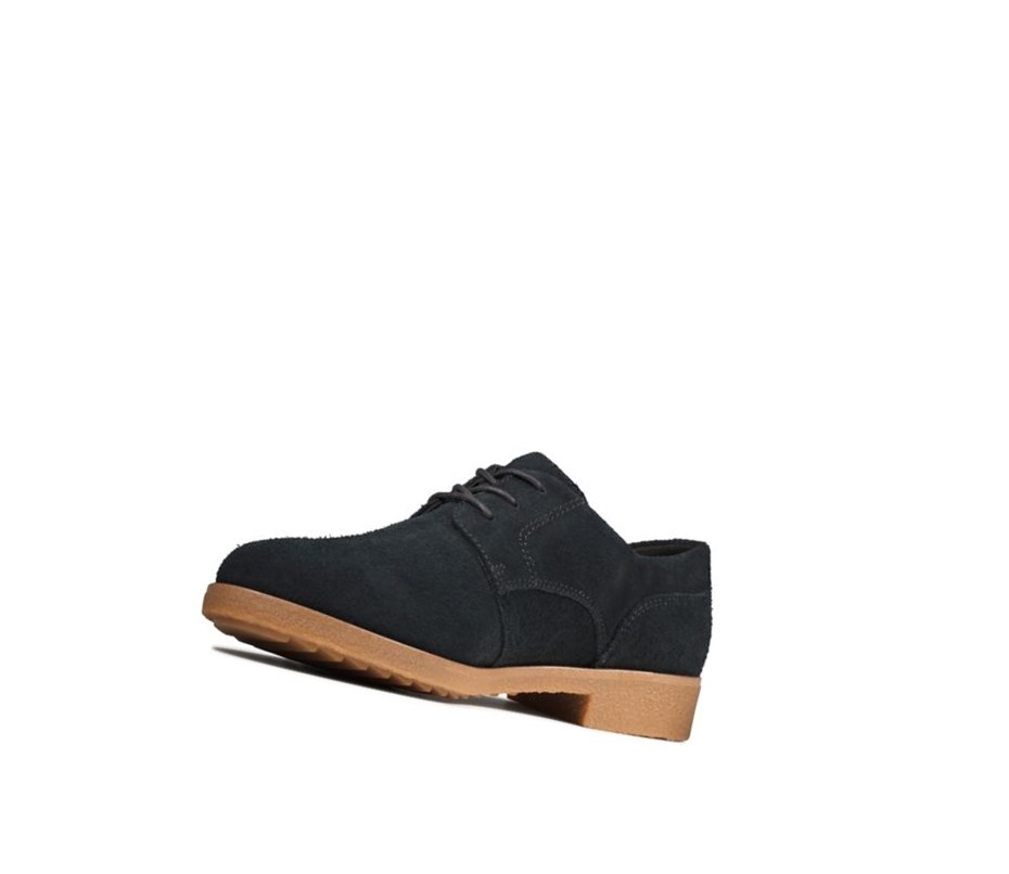 Chaussures Brogue Clarks Griffin Lane Daim Femme Noir | XTZU81956