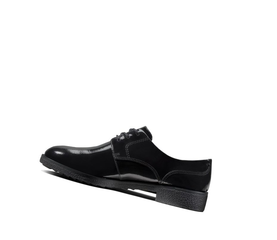 Chaussures Brogue Clarks Griffin Lane Vernis Femme Noir | CFHA85403