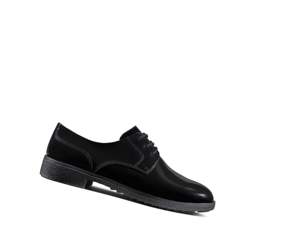 Chaussures Brogue Clarks Griffin Lane Vernis Femme Noir | CFHA85403