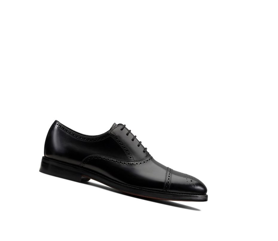 Chaussures Brogue Clarks Oliver Limit Cuir Homme Noir | GMLF48150