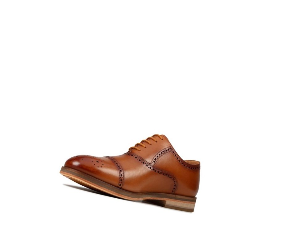 Chaussures Brogue Clarks Oliver Limit Cuir Homme Marron | OYPV18956