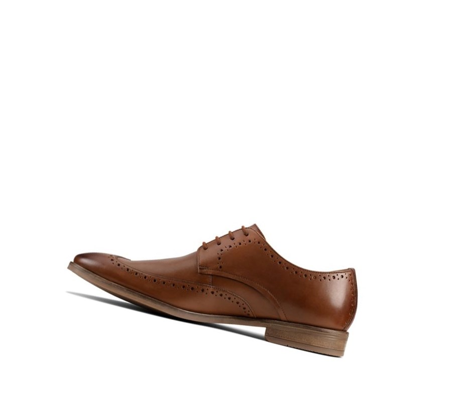 Chaussures Brogue Clarks Stanford Limit Cuir Homme Marron | QOPJ56019