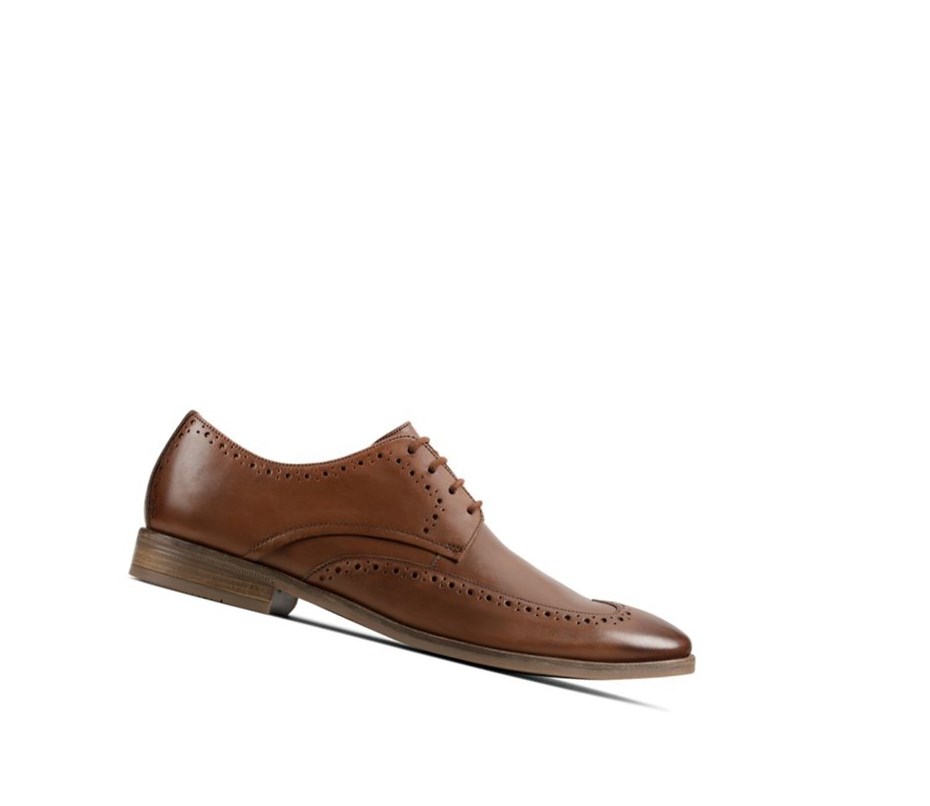 Chaussures Brogue Clarks Stanford Limit Cuir Homme Marron | QOPJ56019