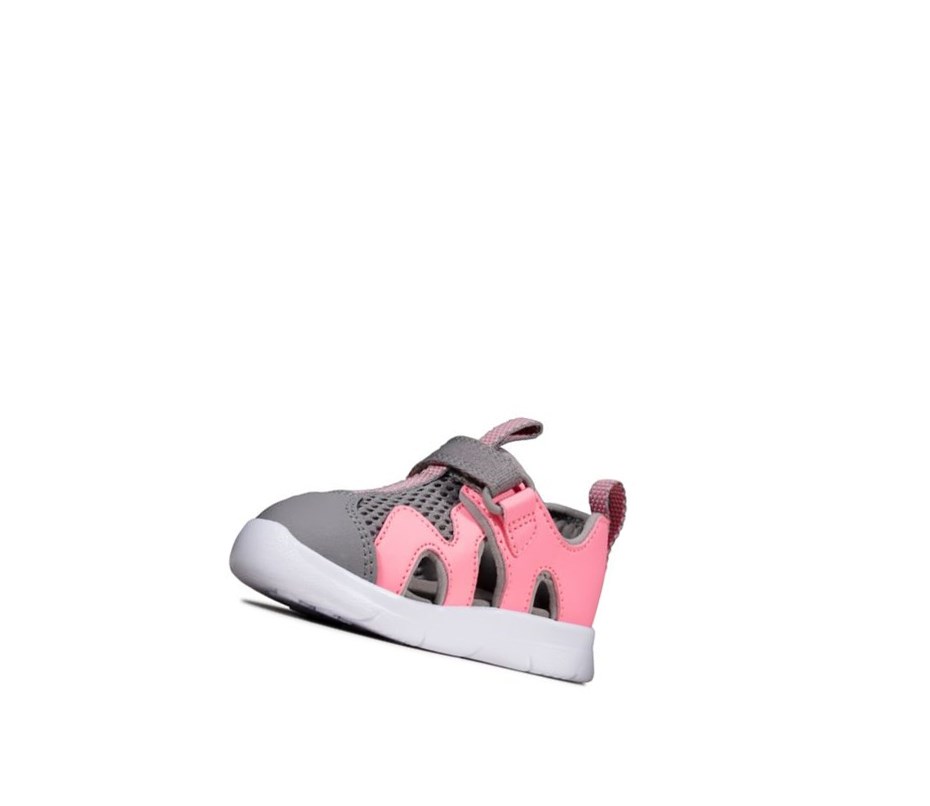 Chaussures Casual Clarks Ath Surf Synthétique Garcon Rose | FQXC75942