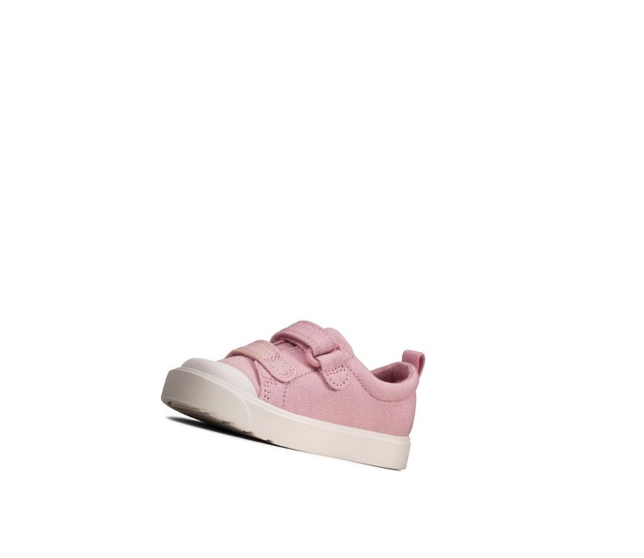 Chaussures Casual Clarks City Bright Fille Rose | IEXM68195