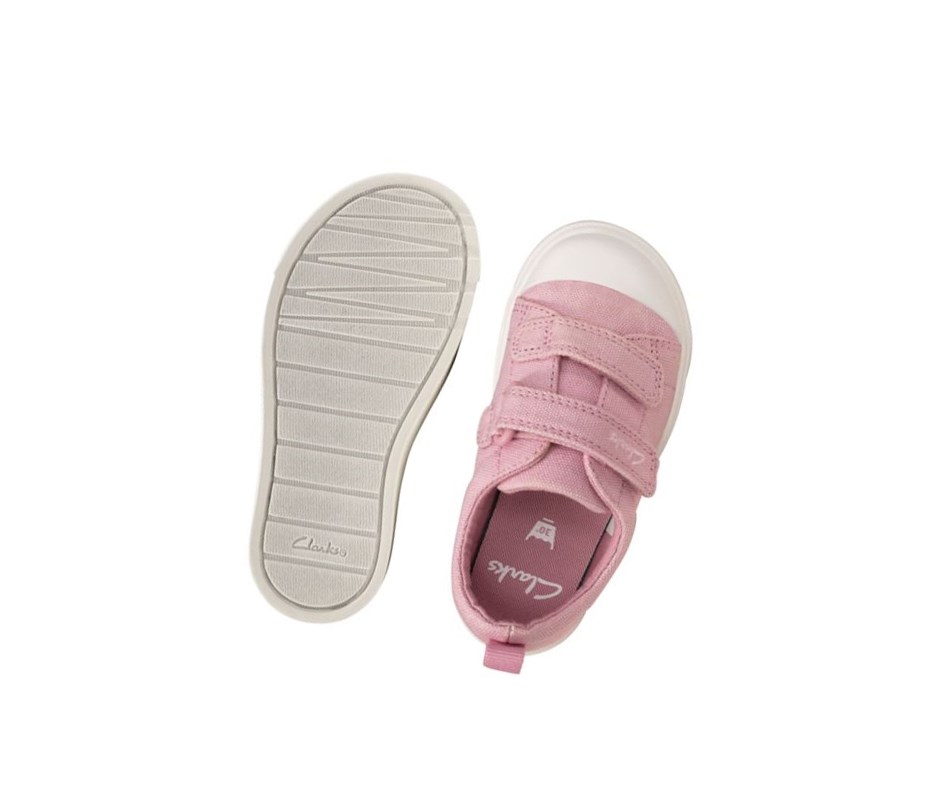 Chaussures Casual Clarks City Bright Fille Rose | IEXM68195