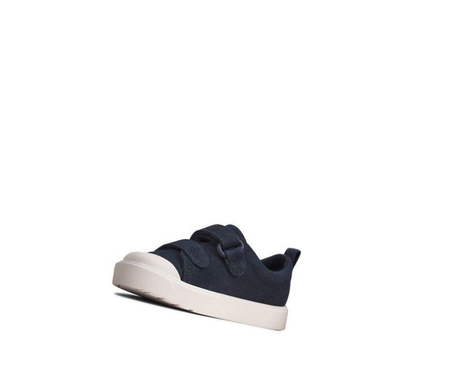 Chaussures Casual Clarks City Bright Fille Bleu Marine | KMNW51260