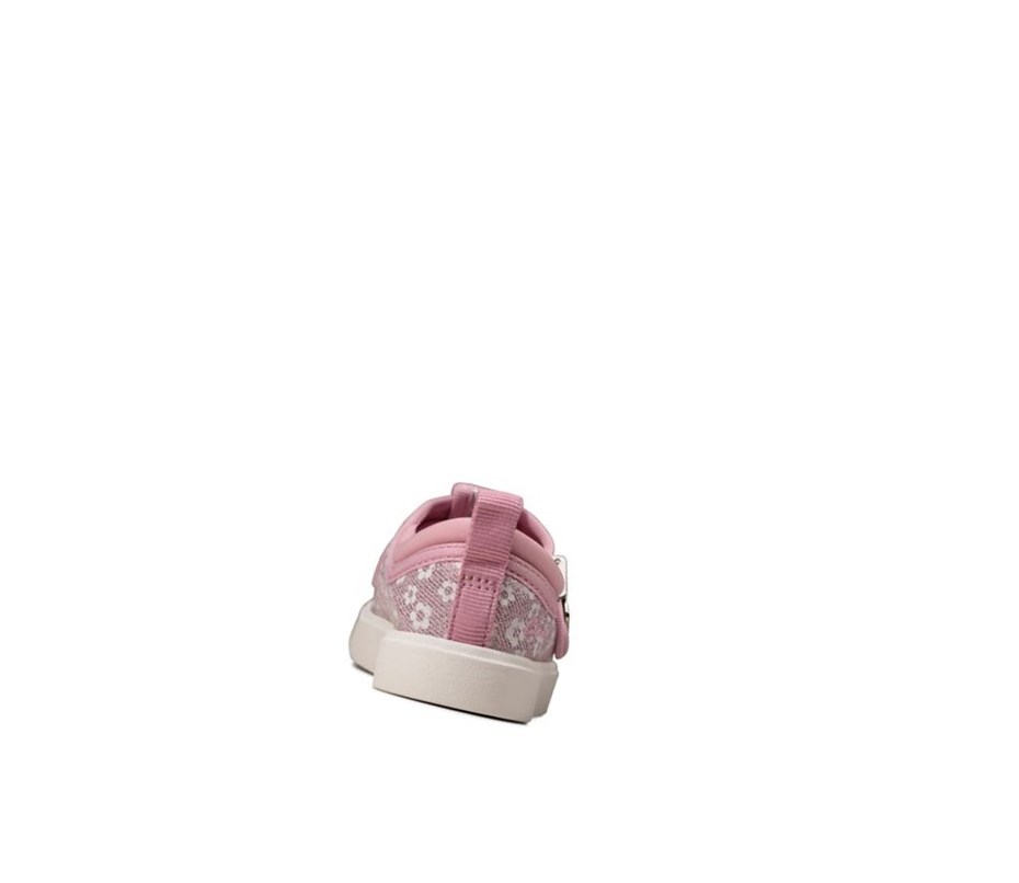 Chaussures Casual Clarks City Dance Floral Garcon Rose | ETOR75936