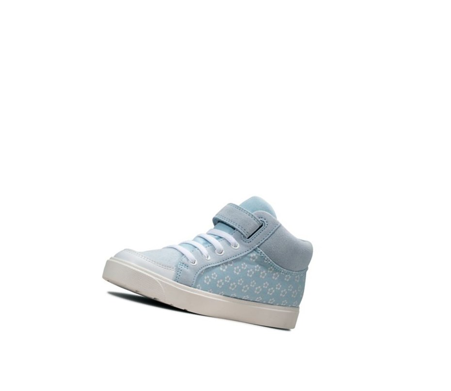 Chaussures Casual Clarks City Hop Fille Bleu Clair | GYSR19256