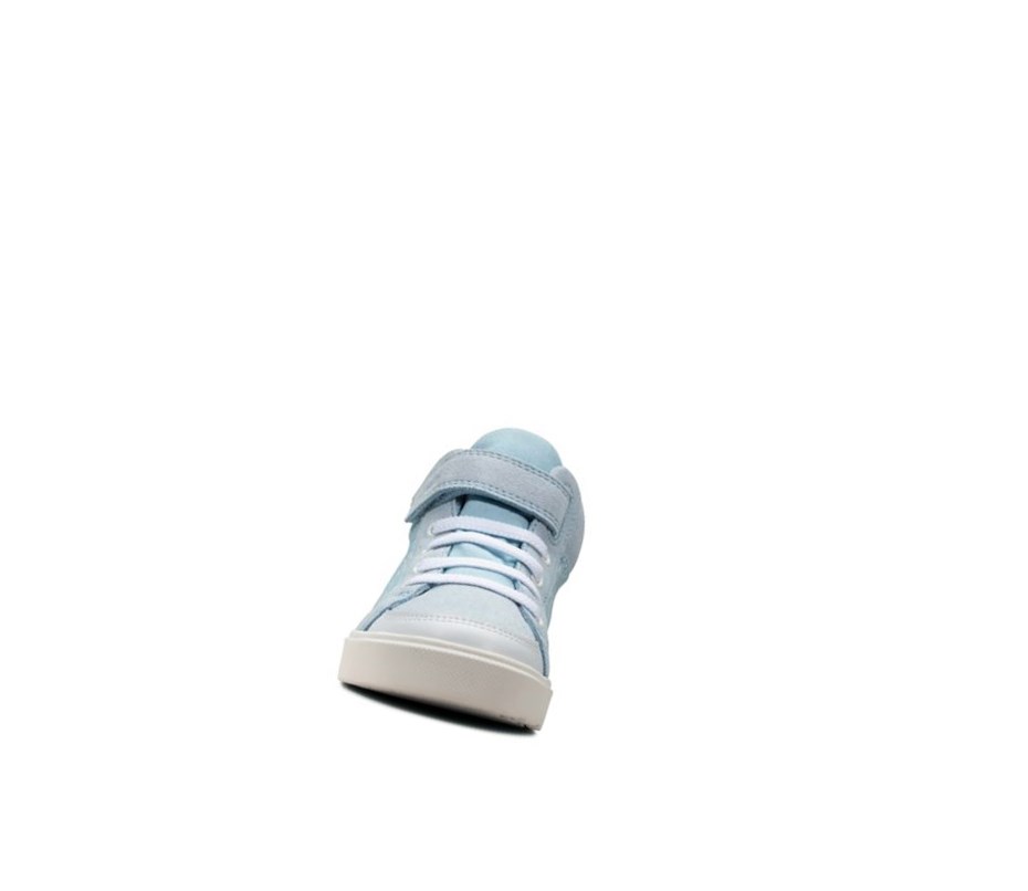 Chaussures Casual Clarks City Hop Garcon Bleu Clair | UGLF32469