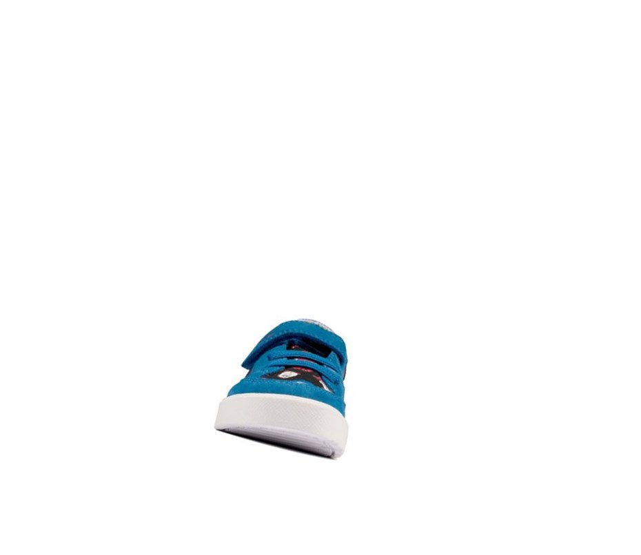 Chaussures Casual Clarks City Howdy Garcon Bleu | SLXQ58360