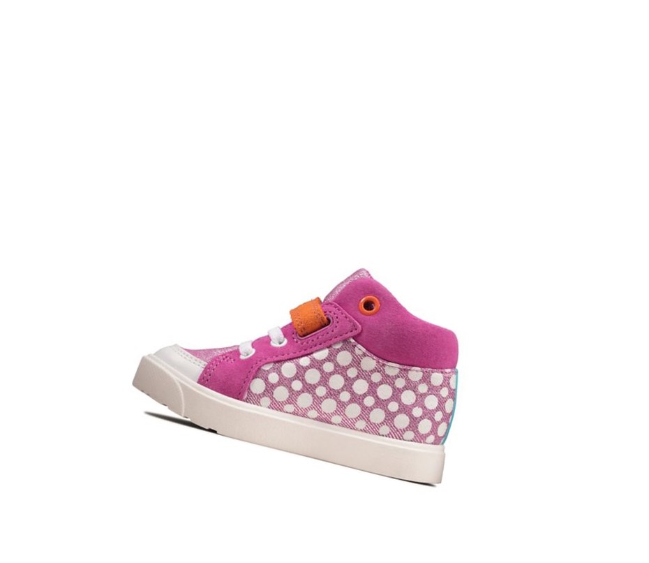 Chaussures Casual Clarks City Pop Fille Rose | HYMD18403