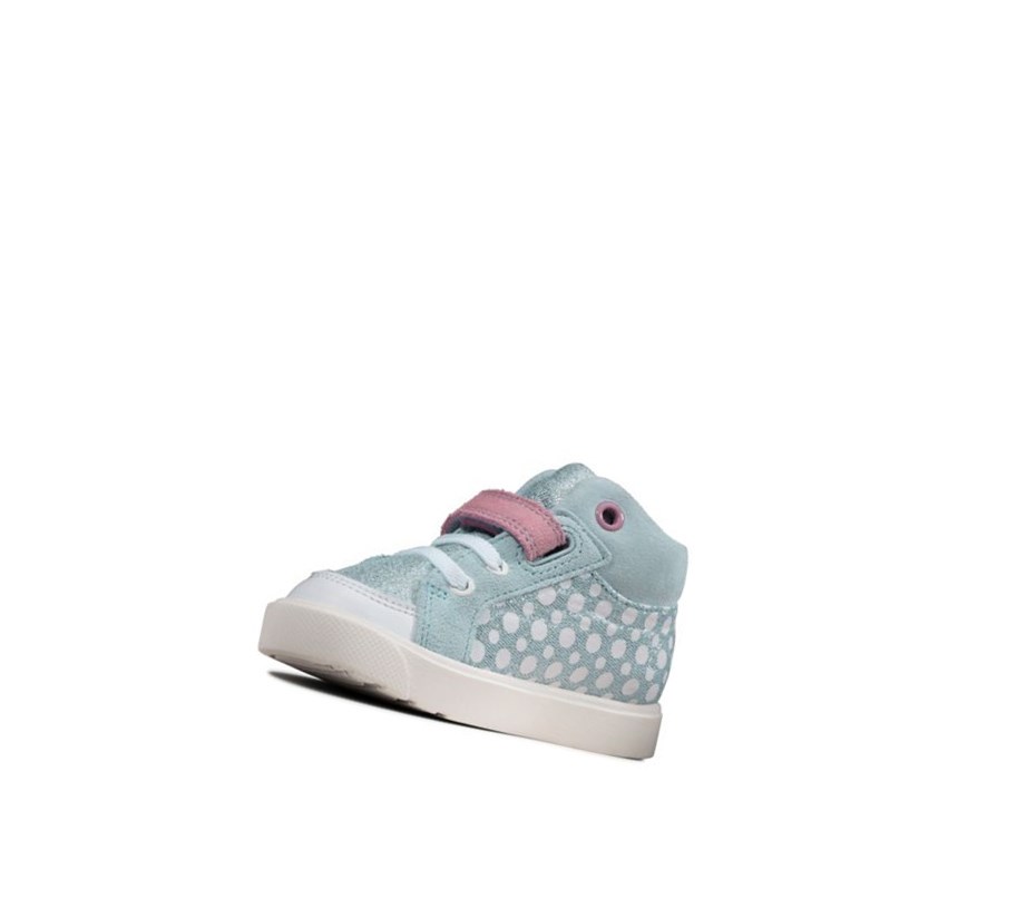 Chaussures Casual Clarks City Pop Garcon Bleu Clair | BRHU12946