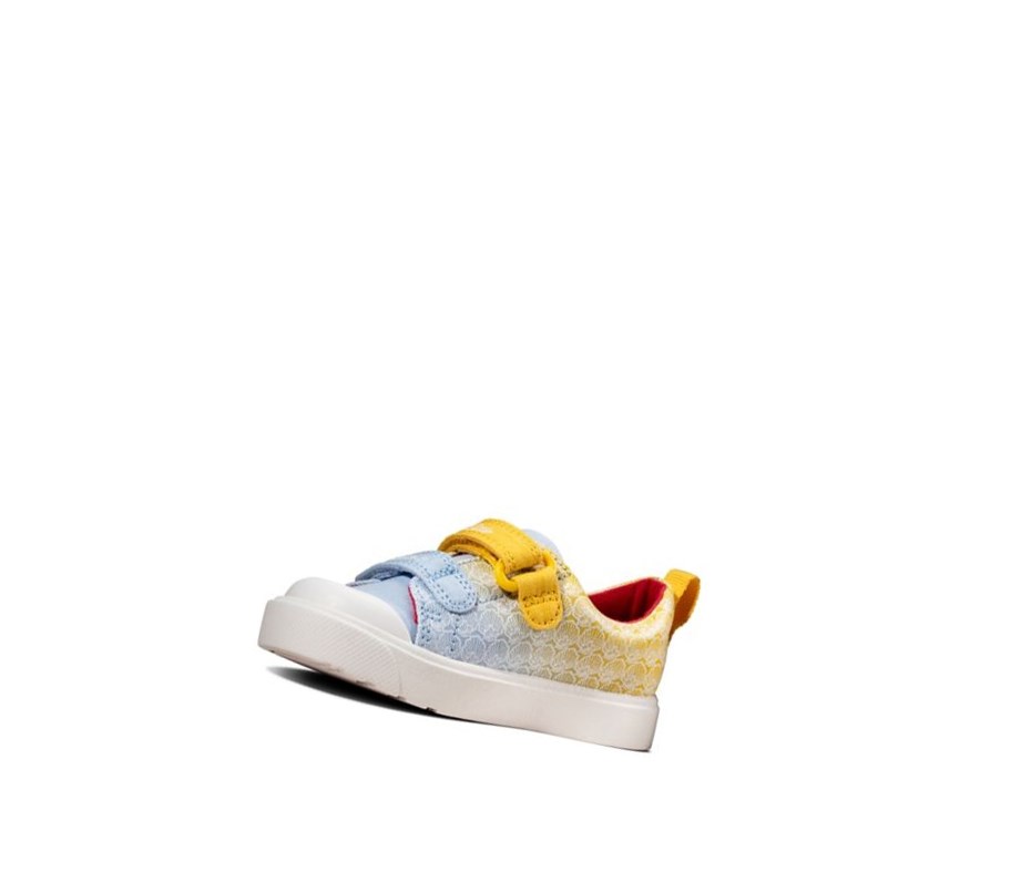 Chaussures Casual Clarks City Shell Fille Jaune | CFLQ06742