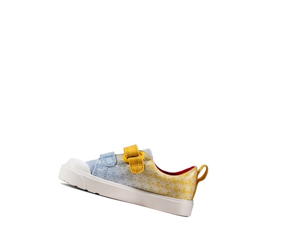 Chaussures Casual Clarks City Shell Fille Jaune | CFLQ06742