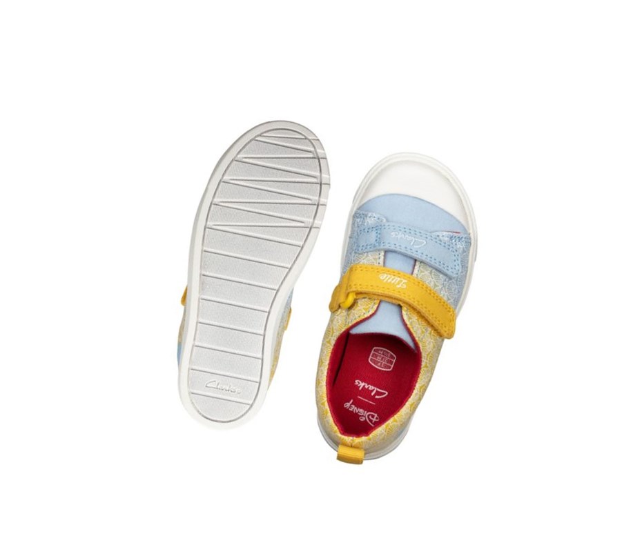 Chaussures Casual Clarks City Shell Fille Jaune | CFLQ06742