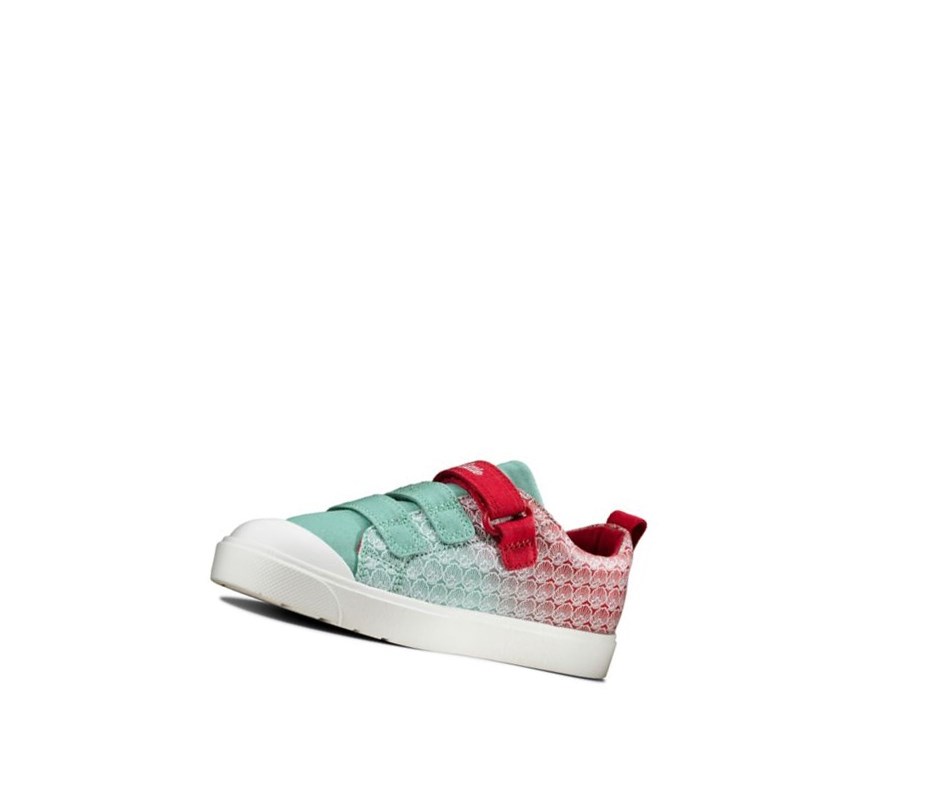 Chaussures Casual Clarks City Shell Fille Rouge | NYFI93562