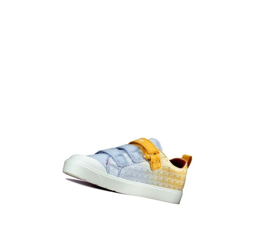 Chaussures Casual Clarks City Shell Fille Jaune | OAFZ24078