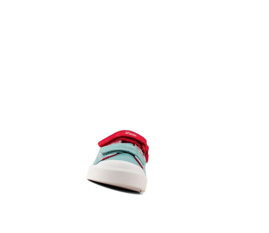 Chaussures Casual Clarks City Shell Fille Rouge | POET01937